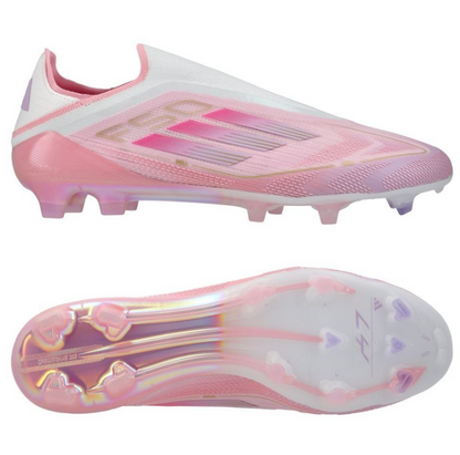 adidas F50 Elite Laceless FG Lamine Yamal 304 - Rose clair/Purple Glow/Lite Pink ÉDITION LIMITÉE