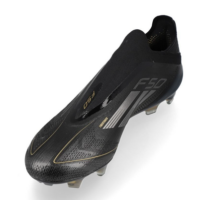 adidas F50 Elite Laceless FG Dark Spark - Noir/Argenté/Doré