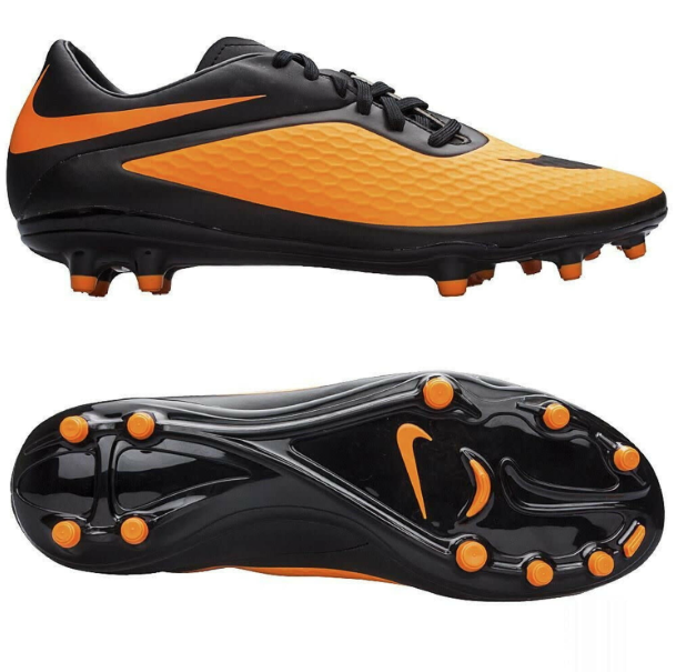 Nike Hypervenom Phelon FG Soccer Shoes in Black/Orange Size